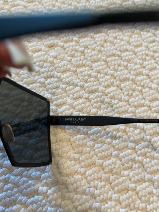 YSL Oversized Black Shield Sunglasses main image 4